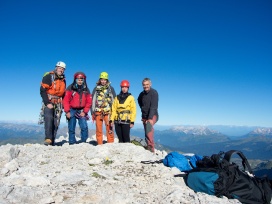 2016: Pala di San Martino - vrchol. Pětadvacet hodin po nástupu do stěny